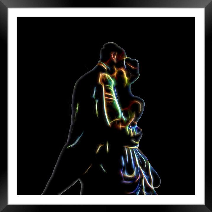  Lovers Dancing Framed Mounted Print by Tom and Dawn Gari