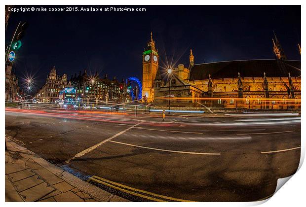  Parliament square,London,houses of Parliament Print by mike cooper