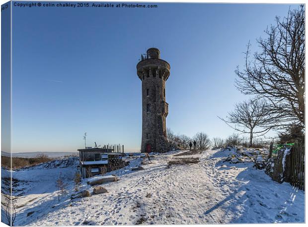  Observation Tower at Toolx-Sainte-Croix  Canvas Print by colin chalkley