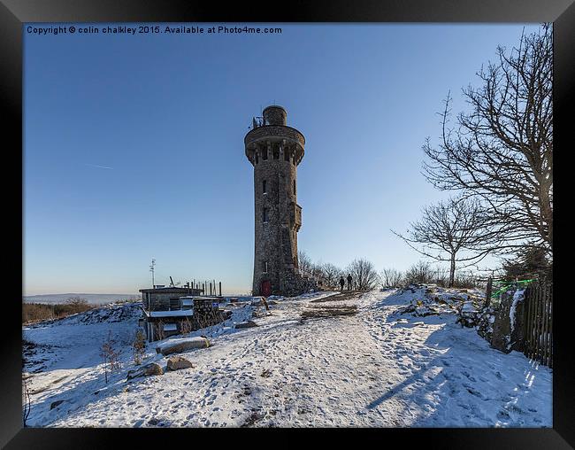  Observation Tower at Toolx-Sainte-Croix  Framed Print by colin chalkley