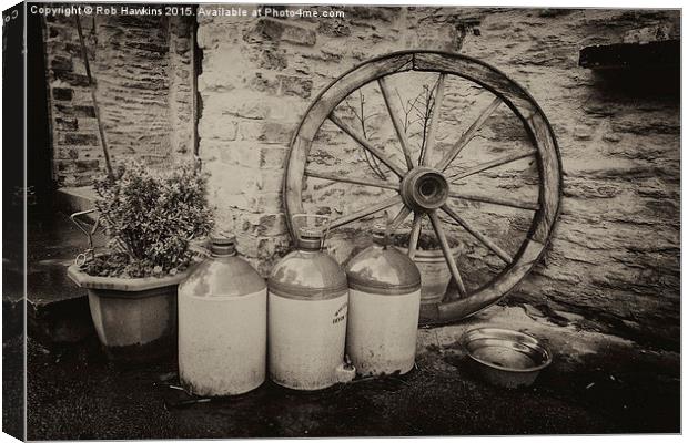  Still More Cider in the jar  Canvas Print by Rob Hawkins
