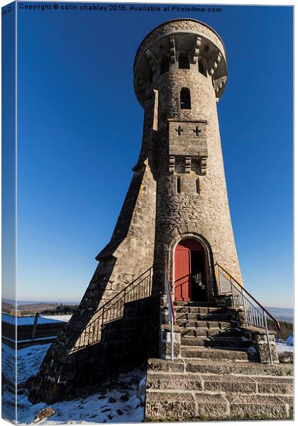 Observation Tower at toulx sainte croix, France Canvas Print by colin chalkley