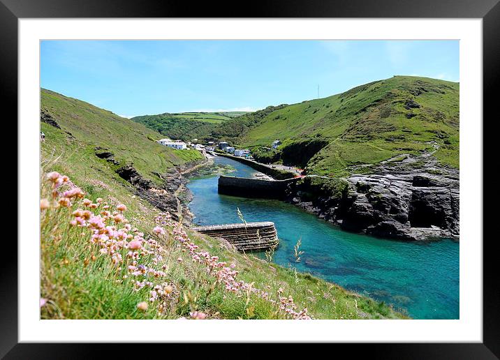  Boscastle Harbour, North Cornwall Framed Mounted Print by Brian Pierce