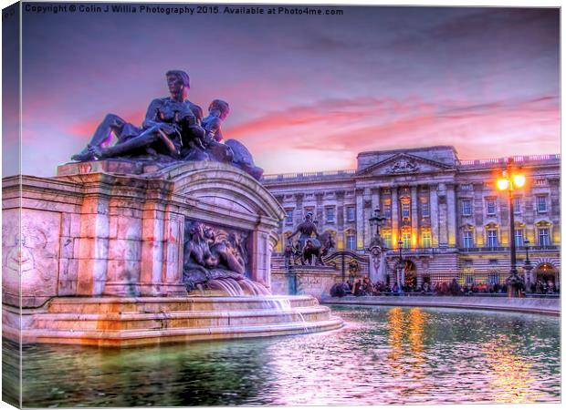 Buckingham Palace at Sunset 1 Canvas Print by Colin Williams Photography