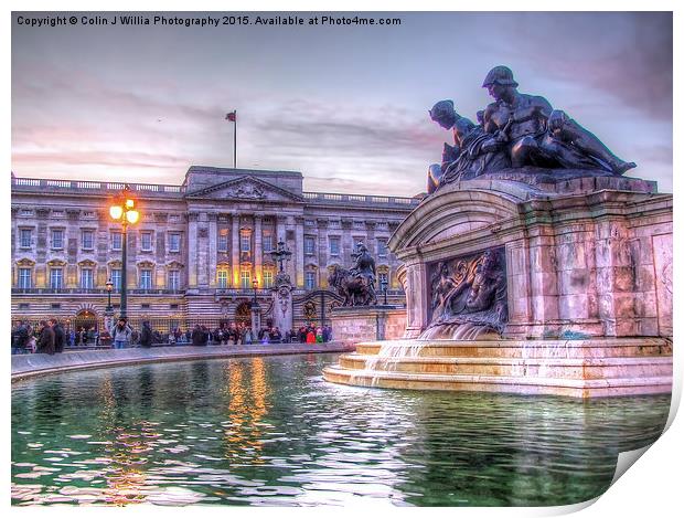  Buckingham Palace at Sunset 2 Print by Colin Williams Photography