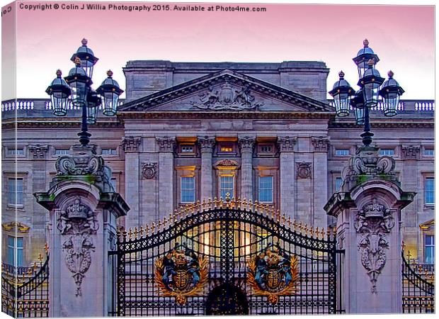  Buckingham Palace at Sunset 3 Canvas Print by Colin Williams Photography