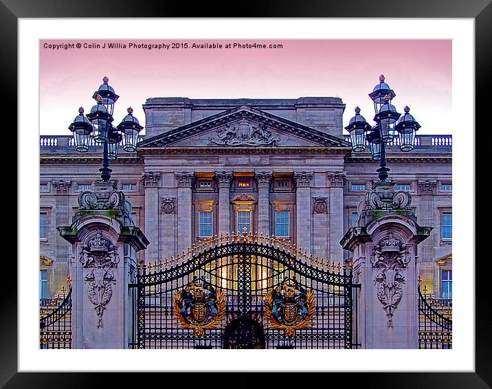  Buckingham Palace at Sunset 3 Framed Mounted Print by Colin Williams Photography