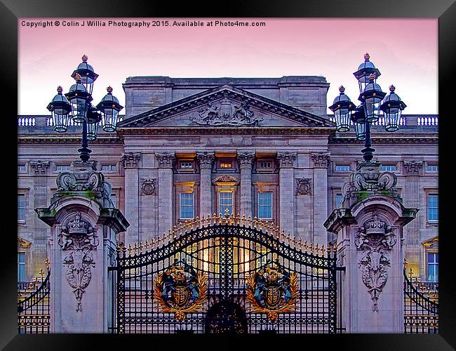  Buckingham Palace at Sunset 3 Framed Print by Colin Williams Photography