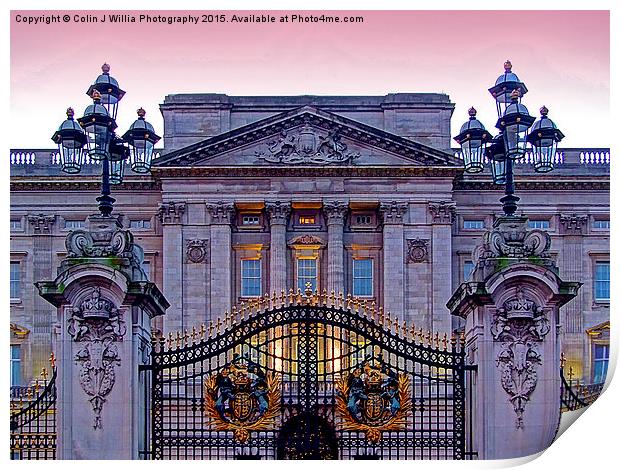  Buckingham Palace at Sunset 3 Print by Colin Williams Photography