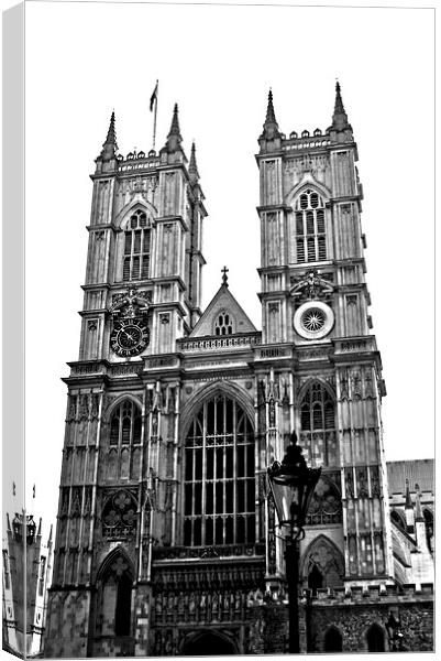  Westminster Abbey Canvas Print by Simon Hackett
