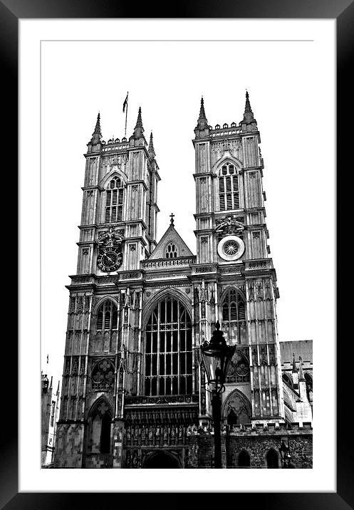  Westminster Abbey Framed Mounted Print by Simon Hackett