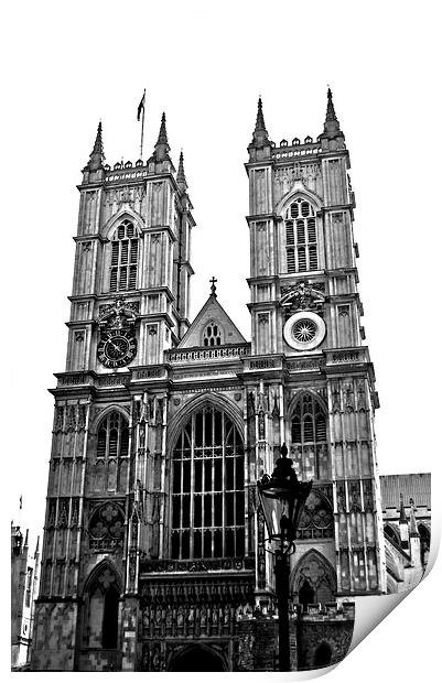  Westminster Abbey Print by Simon Hackett
