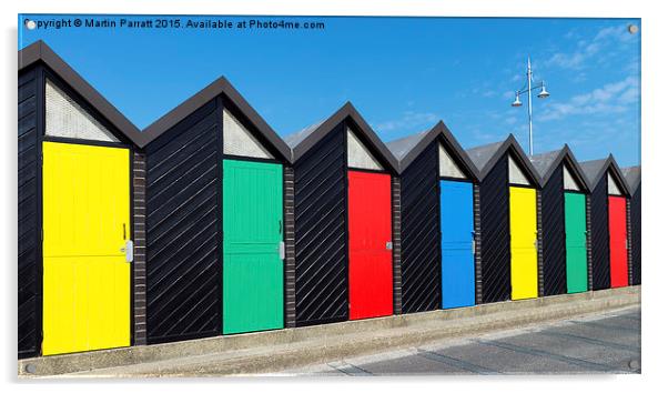 Lowestoft Beach Huts Acrylic by Martin Parratt