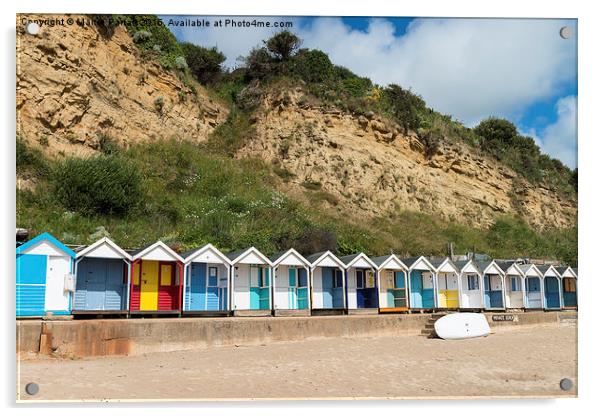 Swanage Beach Huts Acrylic by Martin Parratt
