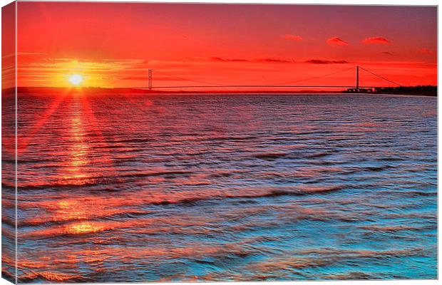  Humber Sunset Canvas Print by Martin Parkinson