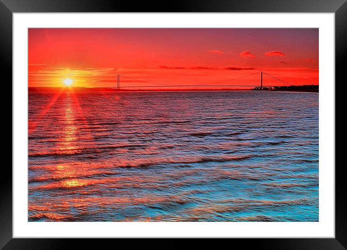  Humber Sunset Framed Mounted Print by Martin Parkinson