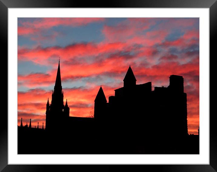  Aberdeen at Night Framed Mounted Print by ian jackson