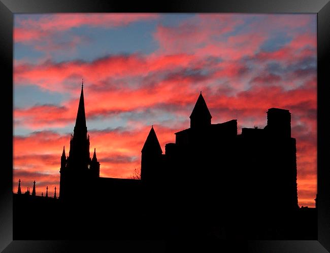  Aberdeen at Night Framed Print by ian jackson