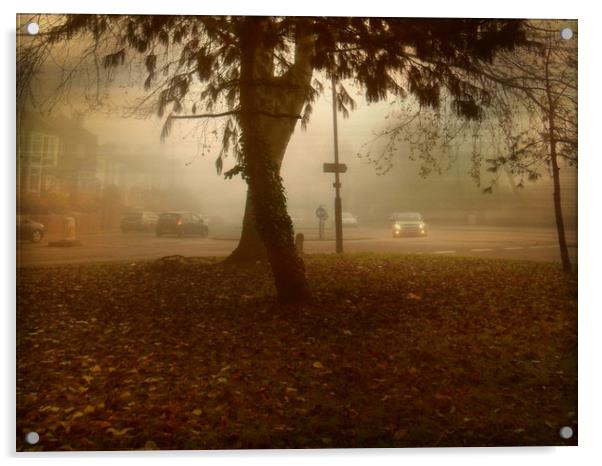  Urban Fog. Acrylic by Heather Goodwin