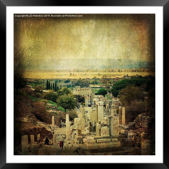  Ephesus Framed Mounted Print by LIZ Alderdice
