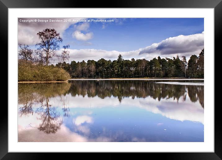  Serenity Framed Mounted Print by George Davidson