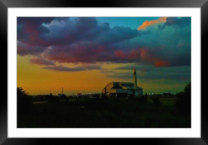 Belvedere Power Station Framed Mounted Print by sylvia scotting
