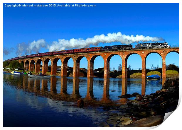  Great Britain II steam engine Print by michael mcfarlane