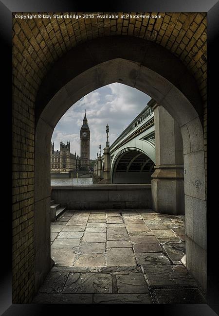  London Big Ben through the arch Framed Print by Izzy Standbridge