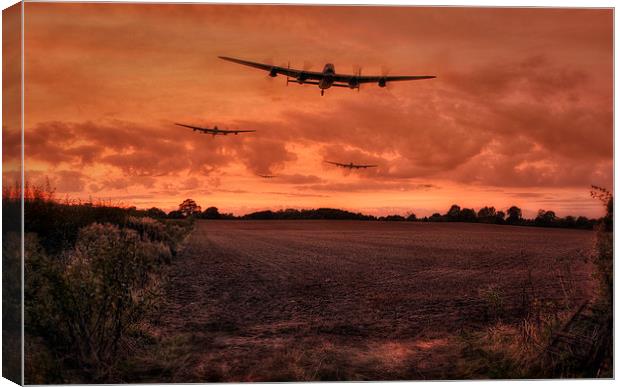 Lancaster Bomber Sorte Canvas Print by Jason Green