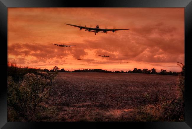 Lancaster Bomber Sorte Framed Print by Jason Green