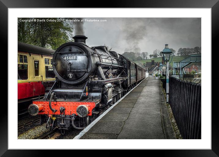  45407 'Lancashire Fusilier' at Grosmont Framed Mounted Print by David Oxtaby  ARPS