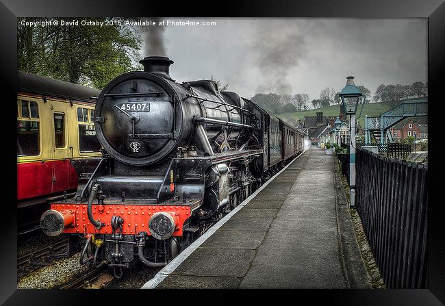  45407 'Lancashire Fusilier' at Grosmont Framed Print by David Oxtaby  ARPS