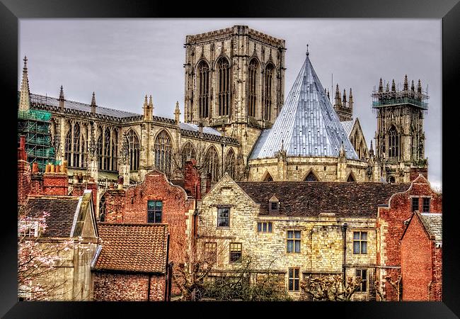 The Minster from the City Walls Framed Print by Tom Gomez
