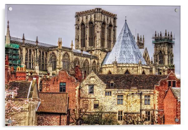 The Minster from the City Walls Acrylic by Tom Gomez