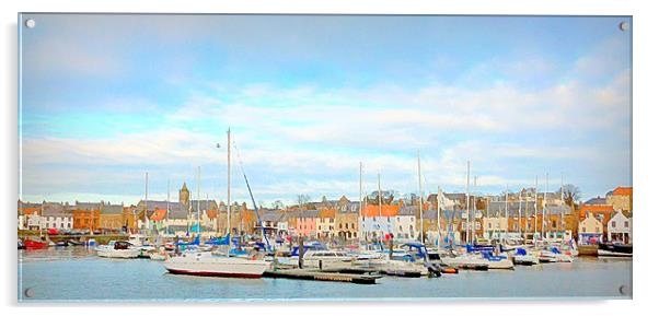  anstruther harbor   Acrylic by dale rys (LP)