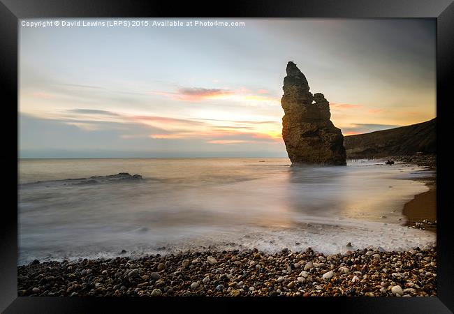  Liddle Stack - Chemical Beach, Seaham Framed Print by David Lewins (LRPS)