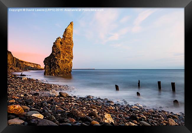 Liddle Stack - Chemical Beach, Seaham Framed Print by David Lewins (LRPS)