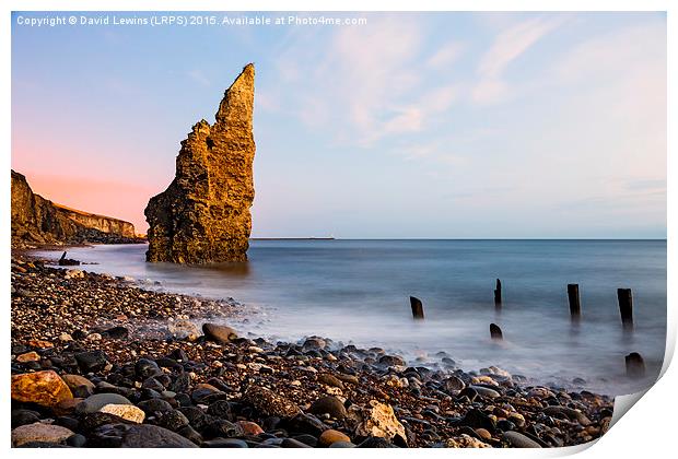 Liddle Stack - Chemical Beach, Seaham Print by David Lewins (LRPS)