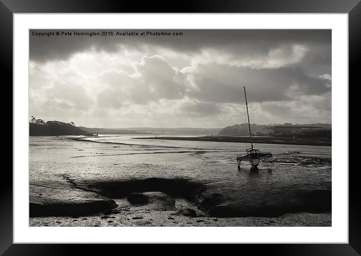 Instow at Low Tide Framed Mounted Print by Pete Hemington