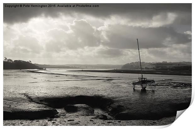 Instow at Low Tide Print by Pete Hemington