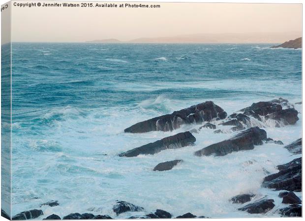 West Coast Waves Canvas Print by Jennifer Henderson