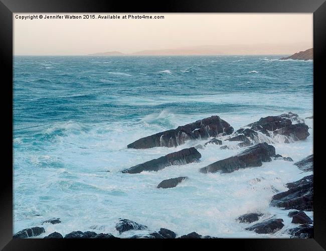 West Coast Waves Framed Print by Jennifer Henderson