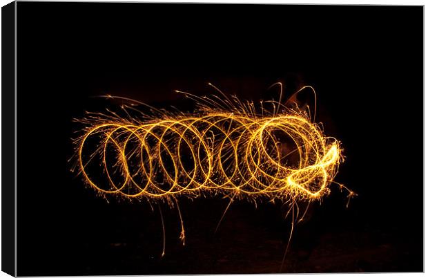 Firework Swirl Canvas Print by James Lavott