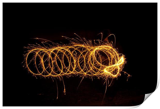 Firework Swirl Print by James Lavott