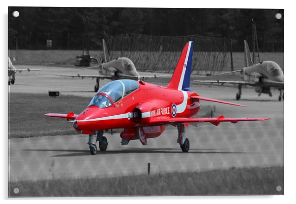  Reds at Marham Acrylic by Peter Hart