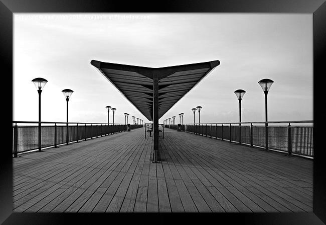  Down the pier. Framed Print by paul cobb