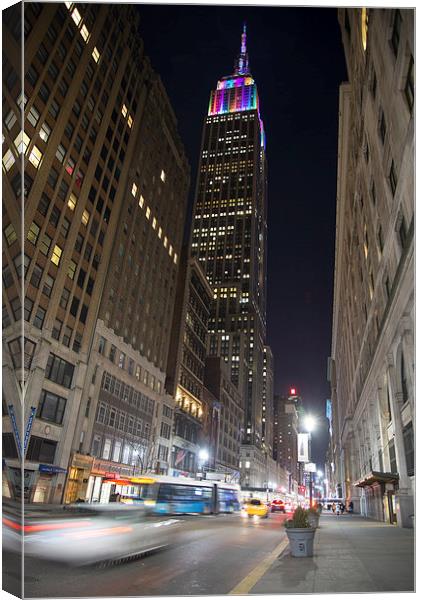  Empire State Building New York City Canvas Print by Louise Wilden