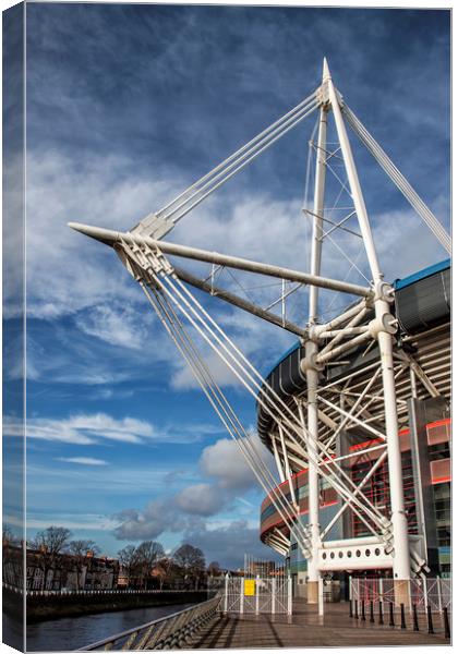  Millennium Stadium, Cardiff.  Canvas Print by Becky Dix