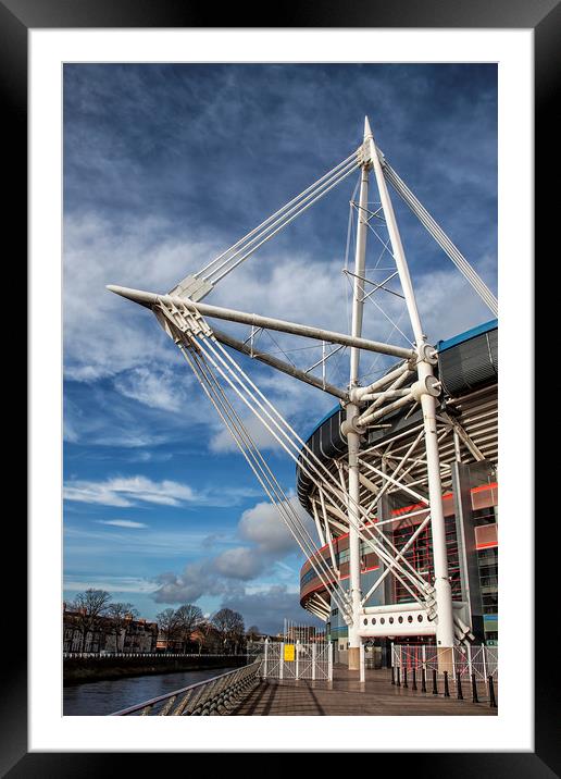 Millennium Stadium, Cardiff.  Framed Mounted Print by Becky Dix
