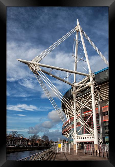  Millennium Stadium, Cardiff.  Framed Print by Becky Dix